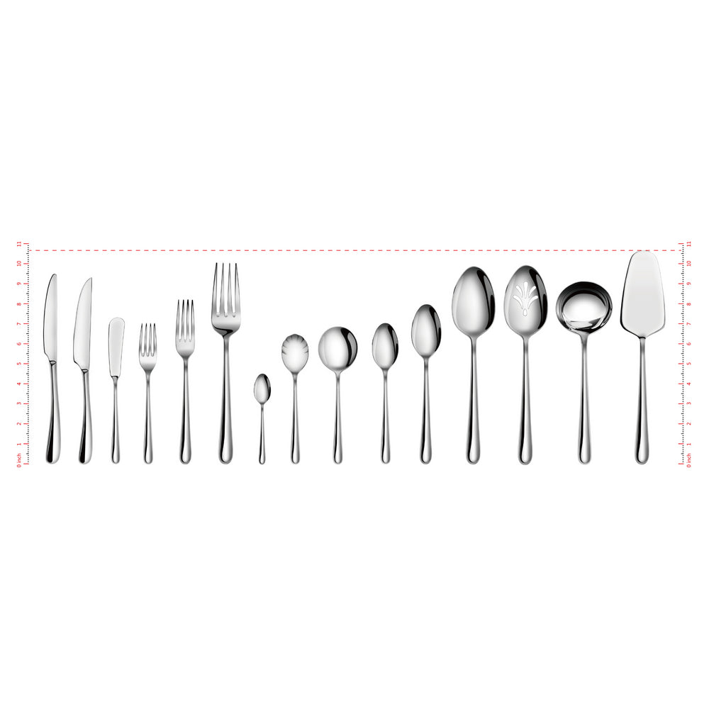 
                  
                    Load image into Gallery viewer, RAIN II Series 103-Piece Forged Flatware Set, Stainless Steel 18/10, 1027037
                  
                