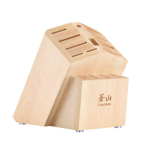 
                  
                    Load image into Gallery viewer, Empty Knife Block, 16-Slot Organizer, Maple, 505583
                  
                