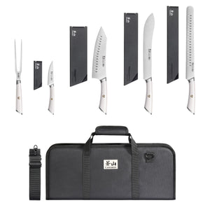 
                  
                    Load image into Gallery viewer, ELBERT Series 6-Piece BBQ Knife Kit with Black Knife Bag, Forged German Steel
                  
                