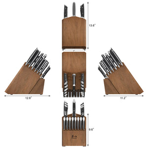 
                  
                    Load image into Gallery viewer, HELENA Series 23-Piece Knife Block Set, Forged German Steel, Acacia Block
                  
                