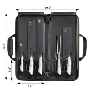 
                  
                    Load image into Gallery viewer, ELBERT Series 6-Piece BBQ Knife Kit with Black Knife Bag, Forged German Steel
                  
                