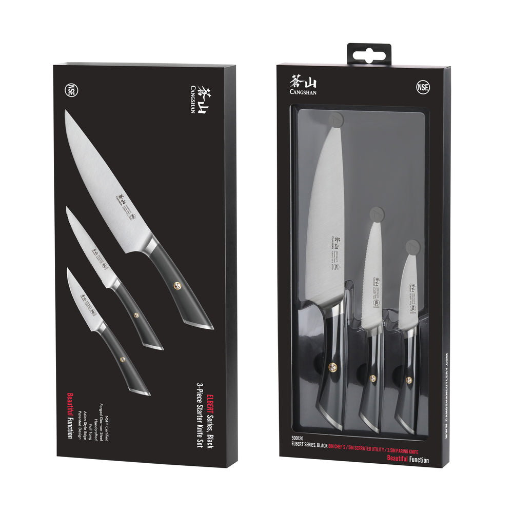 
                  
                    Load image into Gallery viewer, ELBERT Series Starter Knife Sets, Forged German Steel
                  
                