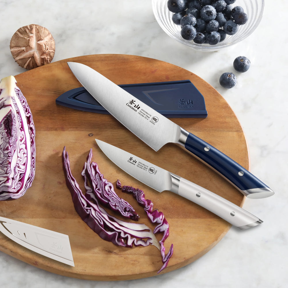 
                  
                    Load image into Gallery viewer, HELENA Series 2-Piece Starter Knife Set Forged German Steel, 505446 (Navy &amp;amp; White)
                  
                