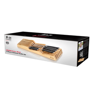 
                  
                    Load image into Gallery viewer, HELENA Series 7-Piece In-Drawer Knife Set, Forged German Steel, Bamboo Tray
                  
                