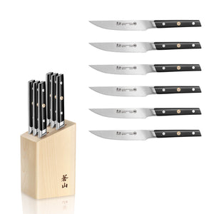 
                  
                    Load image into Gallery viewer, TC Series 6-Piece Steak Knife Block Set, Forged Swedish 14C28N Steel
                  
                