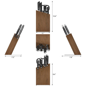 
                  
                    Load image into Gallery viewer, HELENA Series Knife Block Set, Forged German Steel, HUA Acacia Block
                  
                