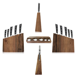 
                  
                    Load image into Gallery viewer, TS Series 6-Piece Knife Block Set, Forged Swedish 14C28N Steel, Walnut Block, 1024876
                  
                