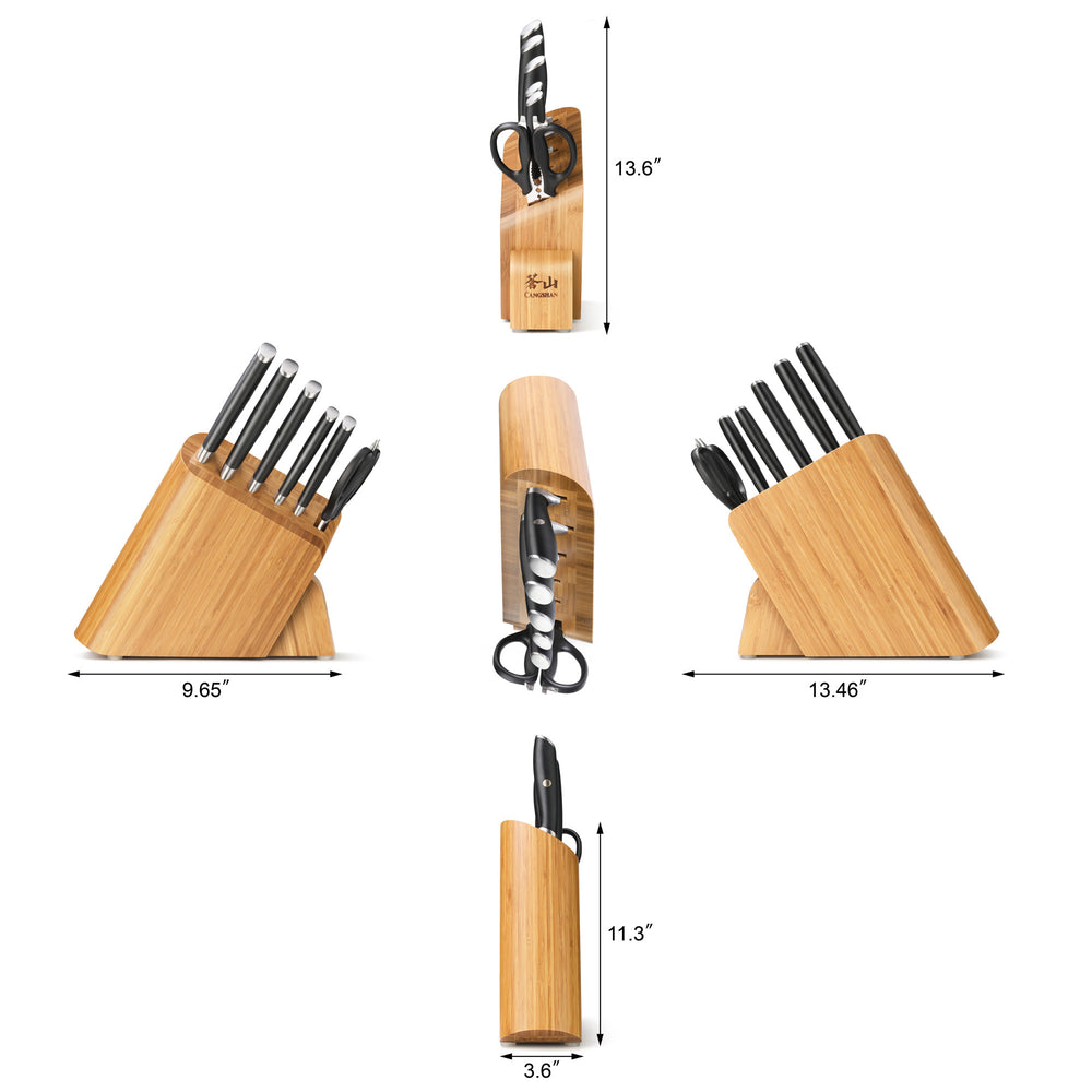 
                  
                    Load image into Gallery viewer, L Series 7-Piece Knife Block Set, Forged German Steel, 1026603
                  
                