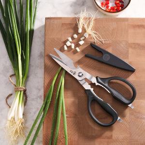 
                  
                    Load image into Gallery viewer, 9-Inch Heavy Duty Utility Kitchen Shears with Blade Holder, 503343
                  
                