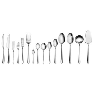 
                  
                    Load image into Gallery viewer, RAIN II Series 103-Piece Forged Flatware Set, Stainless Steel 18/10, 1027037
                  
                