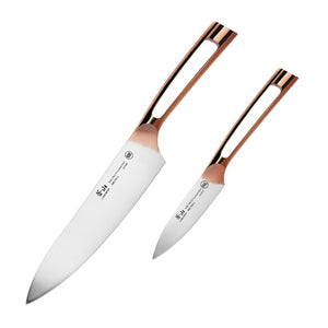 
                  
                    Load image into Gallery viewer, N1 Series 2-Piece Starter Knife Set, Copper Plated Handle, Forged German Steel, 61871
                  
                