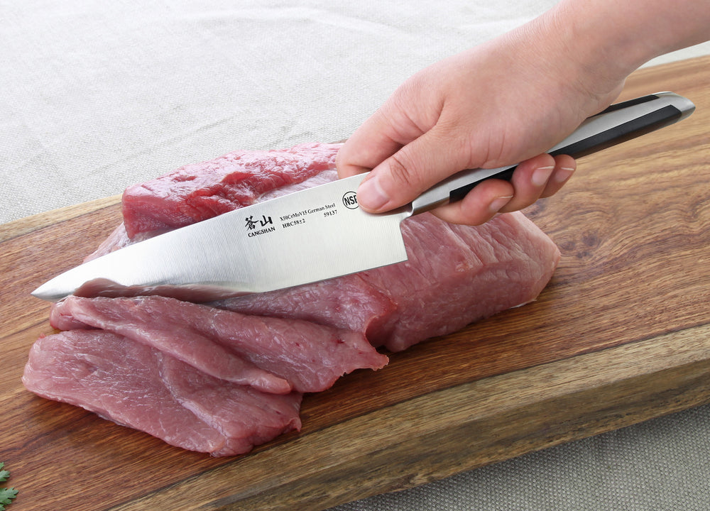 
                  
                    Load image into Gallery viewer, X Series 8-Inch Chef&amp;#39;s Knife, Forged German Steel, 59137
                  
                