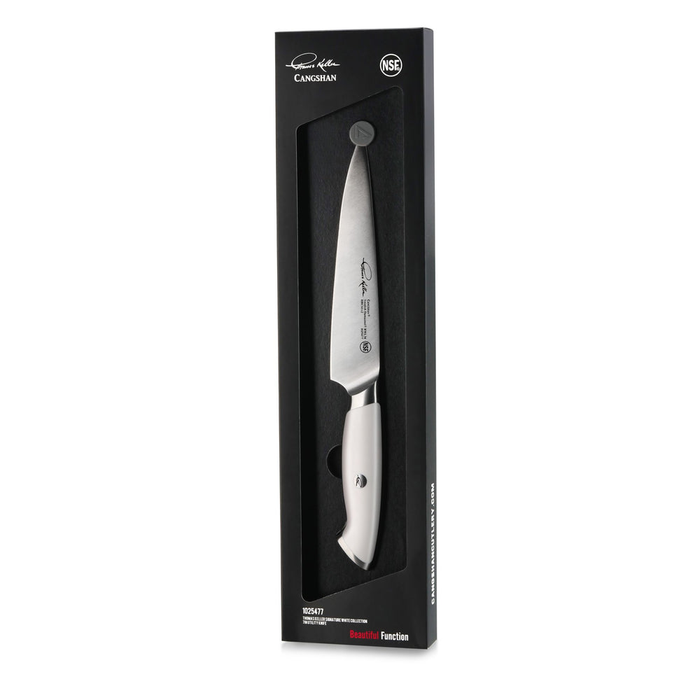 
                  
                    Load image into Gallery viewer, TKSC 7&amp;quot; Utility Knife, Forged Swedish Powder Steel, Thomas Keller Signature Collection, White, 1025477
                  
                