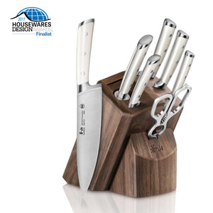 
                  
                    Load image into Gallery viewer, S1 Series 8-Piece Knife Block Set, Forged German Steel, Walnut Block, 1022575
                  
                